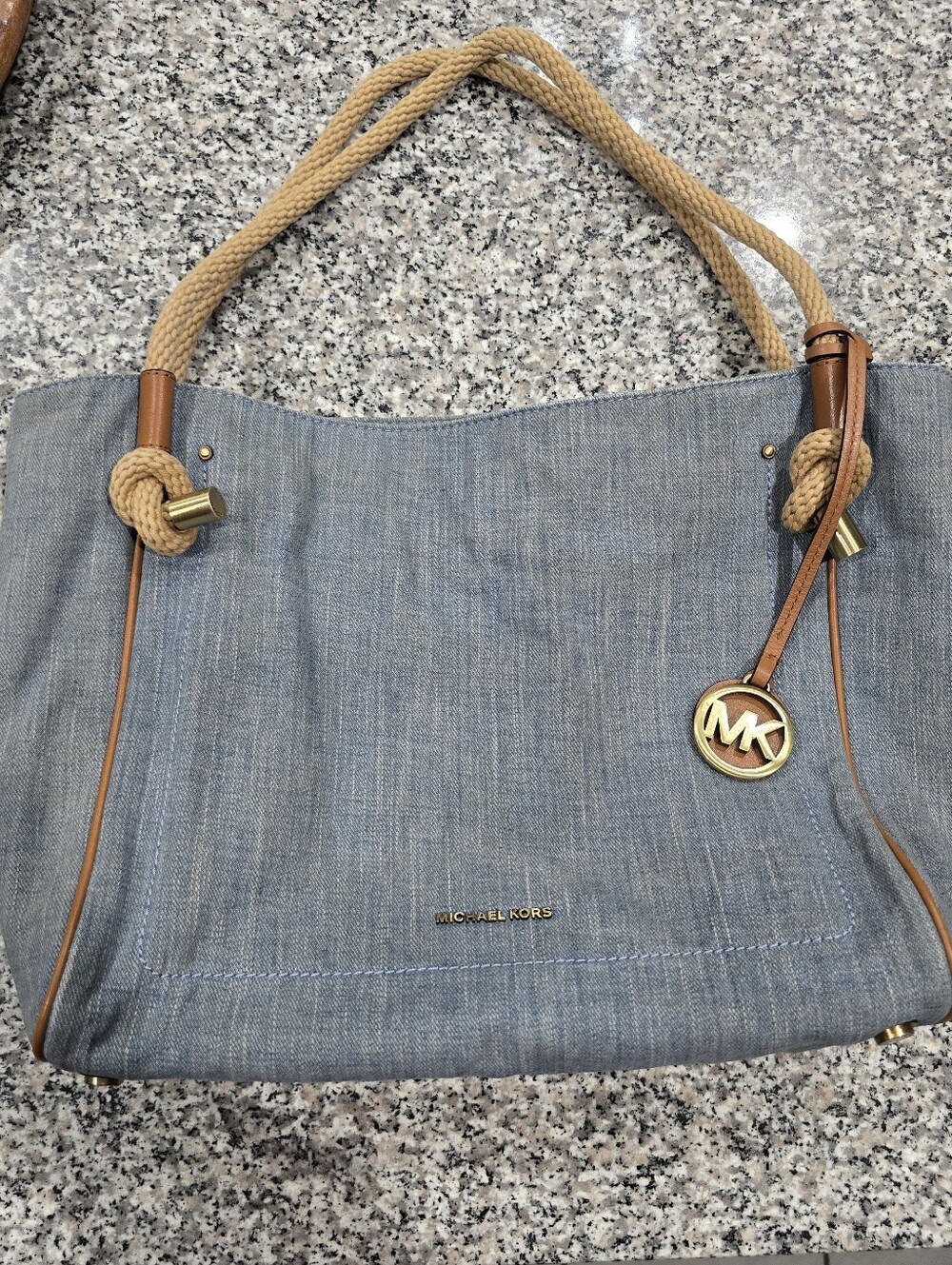 Michael Kors Fabric-Cavas Tote Purse